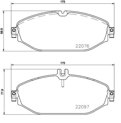 BREMBO Jarrupalat PRIME LINE Kulumisenilmaisemelle P 50 124 Jarrupalasarja,Jarrupala, Levyjarru MERCEDES-BENZ,C-Klasse T-modell (S205)