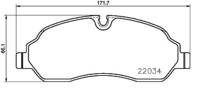 BREMBO Jarrupalat PRIME LINE Sis. kulumisenilmaisimen P 24 171 Jarrupalasarja,Jarrupala, Levyjarru FORD,Transit V363 Kastenwagen (FCD, FDD)
