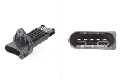 HELLA Ilmamassamittari 8ET 358 095-111 Ilmamäärämittari,MAF Anturi MERCEDES-BENZ,C-Klasse Limousine (W203),C-Klasse T-modell (S203),M-Klasse (W163)