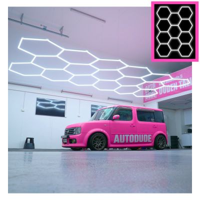 Hexagon-valo Dr Dirt Garage Sky, 11 Grid System, 290 x 405 cm, 1 pcs