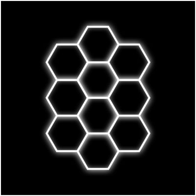 Hexagon-valo Dr Dirt Garage Sky Gen2, 10 Grid System, 290 x 410 cm