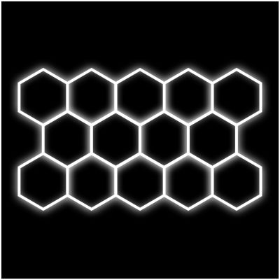 Hexagon-valo Dr Dirt Garage Sky Gen2, 14 Grid System, 240 x 410 cm