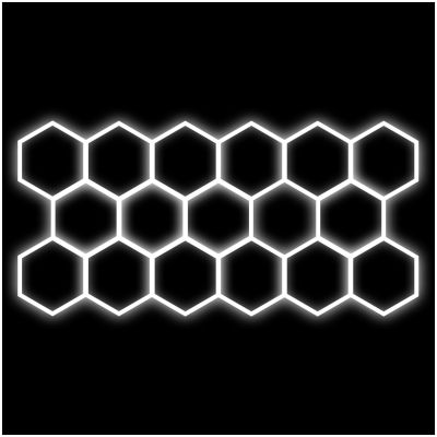 Hexagon-valo Dr Dirt Garage Sky Gen2, 17 Grid System, 290 x 620 cm