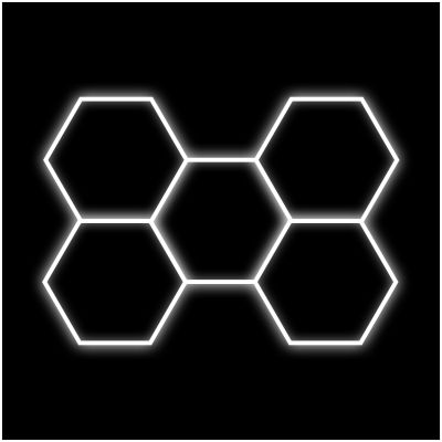 Hexagon-valo Dr Dirt Garage Sky Gen2, 5 Grid System, 240 x 165 cm