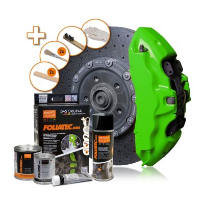 Jarrusatulan maalaussetti Foliatec, Neon Green