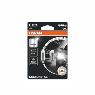 LED-poltinpari Osram LedDriving SL, 6000K, BA9s (T4W)