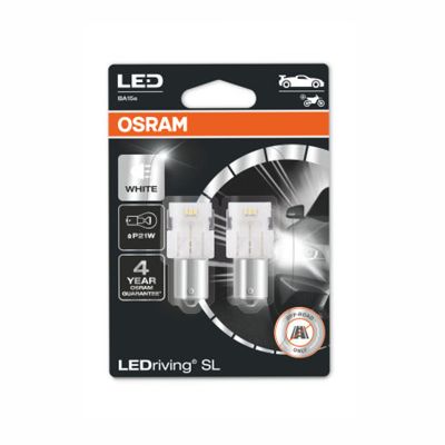 LED-poltinpari Osram LEDriving SL, 6000K, BA15s (P21W)