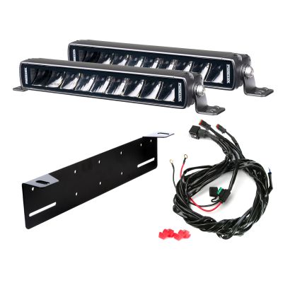 Lisävalo Purelux Black X-Slim S250 - Suora / 25 cm / 45W / Ref. 25, 2 kpl - Täydellinen setti