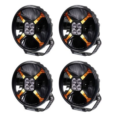 Lisävalo Purelux Bull 9 - Pyöreä / 23 cm / 240W / Ref. 25, 4 kpl