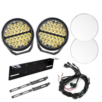 Lisävalo Purelux Road 9170 HD V2 - Pyöreä / 23 cm / 170W / Ref. 40, 2 kpl - Täydellinen setti