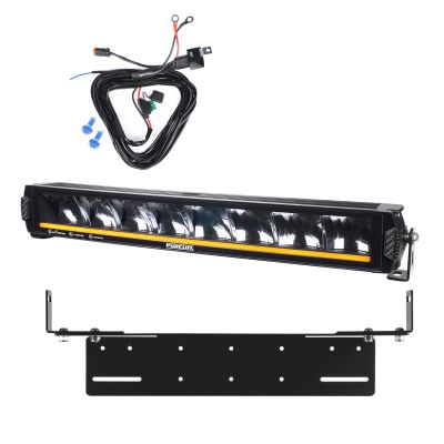 Lisävalo Purelux Road Curve C550 - Kaareva / 55 cm / 120W / Ref. 40, 1 kpl - Täydellinen setti uppoasennustelineellä