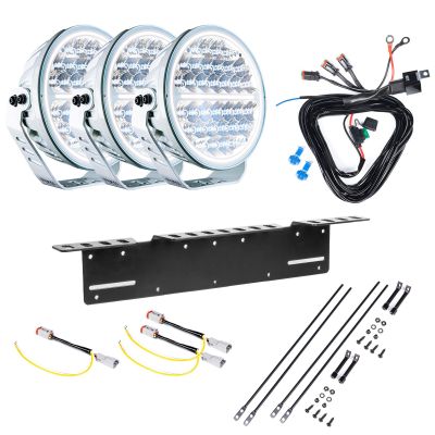 Lisävalo Strands Siberia Night Ranger White 9 - Pyöreä / 23 cm / 170W / Ref. 30, 3 kpl - Täydellinen setti