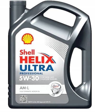 SHELL Moottoriöljy Helix Ultra Professional AM-L 5W-30 Tilavuus: 5l 550046682