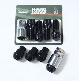 Svenska Gummihuset LÅSSATS BULT/MUTTER BLACK