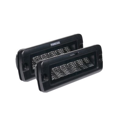 Työvalo Purelux Black Flush-Mount Slim 30W, Leveä, 2 kpl
