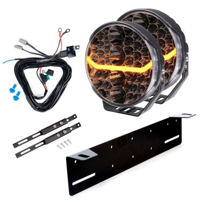 Valostore Lisävalo Shooter 9 - Pyöreä / 23 cm / 160W / Ref. 37.5, 2 kpl - Täydellinen setti