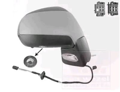 VAN WEZEL Sivupeilit * HAGUS * Oikea 4076818 Ulkopeilit,Ulkopeili PEUGEOT,5008 (0U_, 0E_),3008 (0U_)