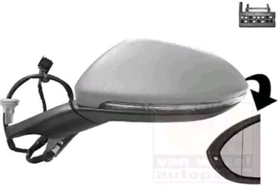 VAN WEZEL Sivupeilit * HAGUS * Vasen 5766807 Ulkopeilit,Ulkopeili VW,Golf VII Schrägheck (5G1, BQ1, BE1, BE2),Golf VII Variant (BA5, BV5)